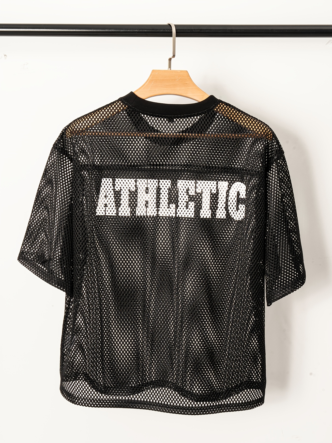 men's vintage inspired mesh jersey t shirt 100% mesh - Temu