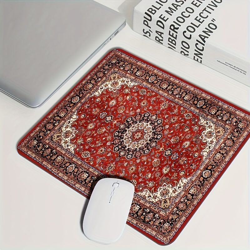 Retro Persian Xl Keyboard And Mouse Pad – Durable Polyester, Non-slip Rubber Backing, Precision Stitched Edges, Large Size Suitable For Home Office, Gaming Room, Or – Perfect Gift For Him Or Her