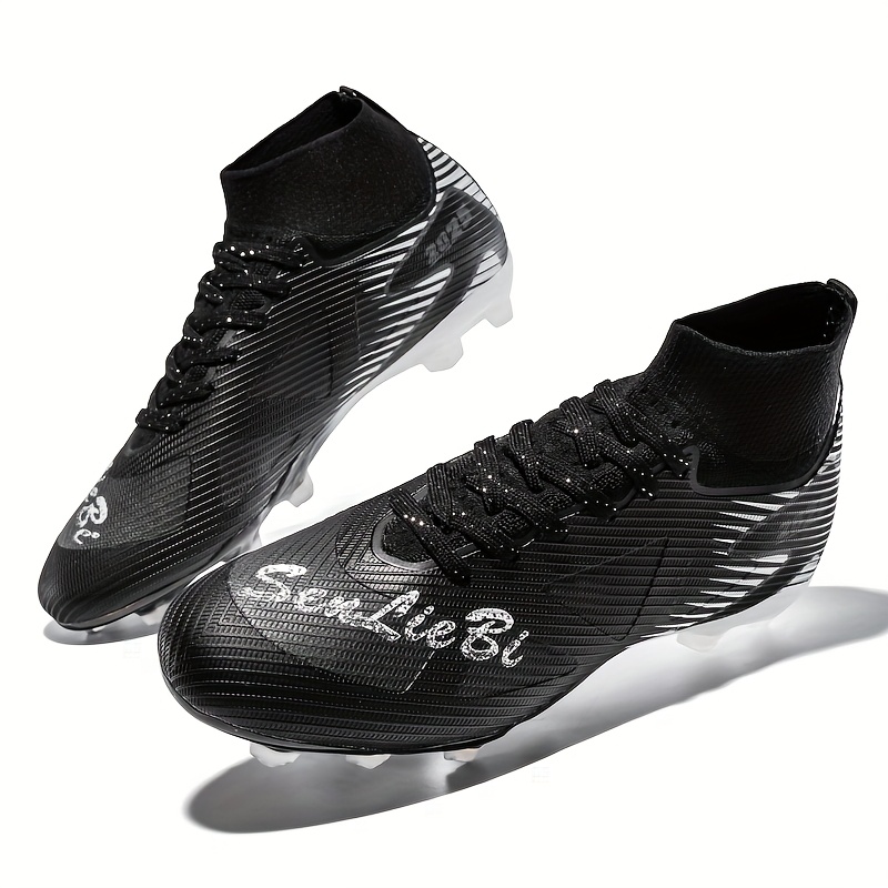 Zapatillas de fútbol de alto diseño y tacos altos, adecuadas para cualquier edad. Diseñadas específicamente para entrenamiento, con suela antideslizante y resistente al desgaste
