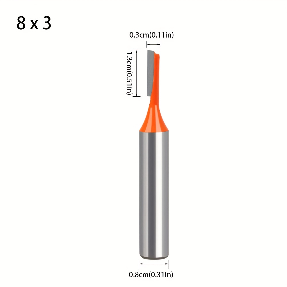Image of 8mm Handle Woodworking Slotting Knife Single Edge Straight Blade