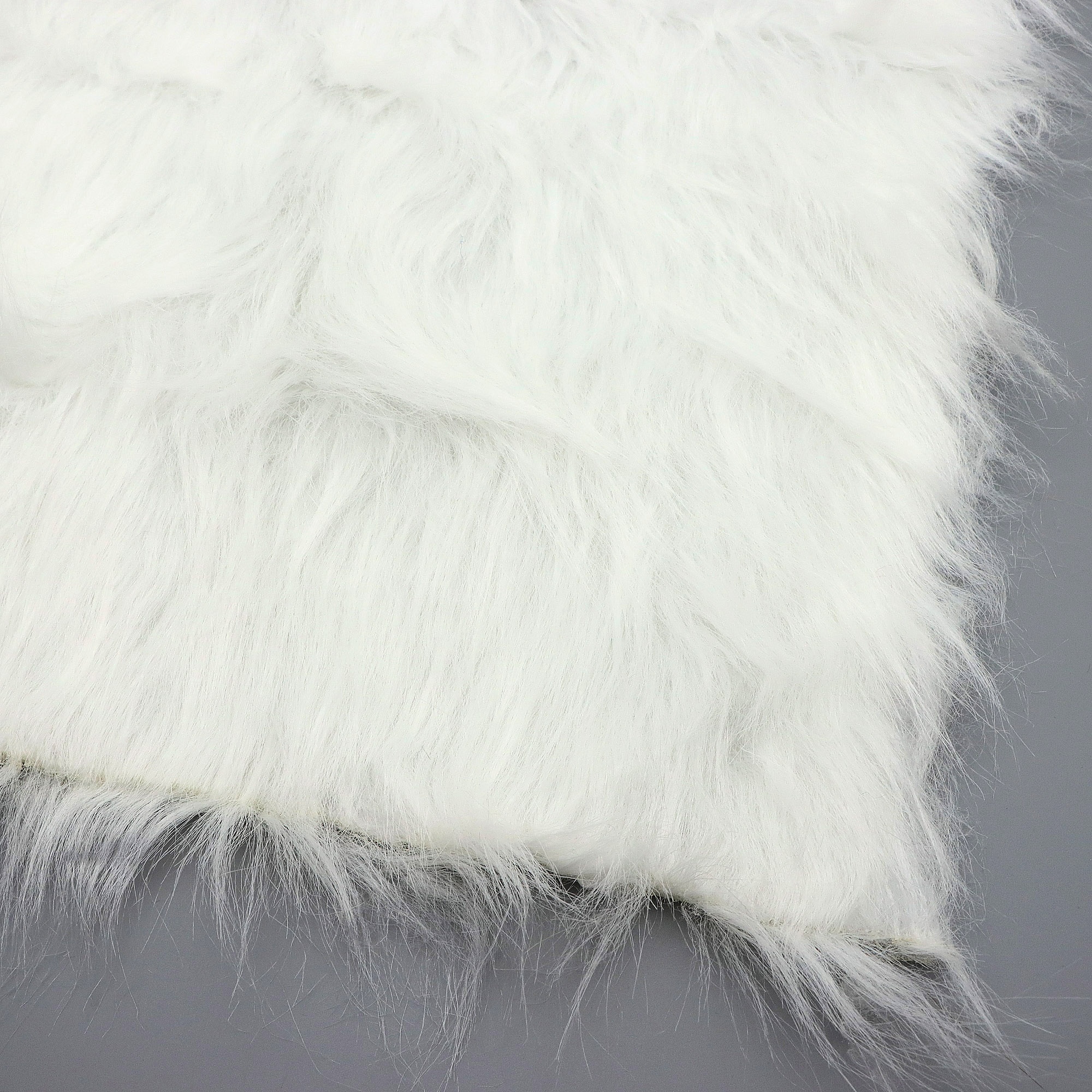 TEMU 1pc Tissu en fausse fourrure de polyester de 19X62 pouces, matériau de bricolage et pour cosplay, fabrication de costumes, décoration intérieure