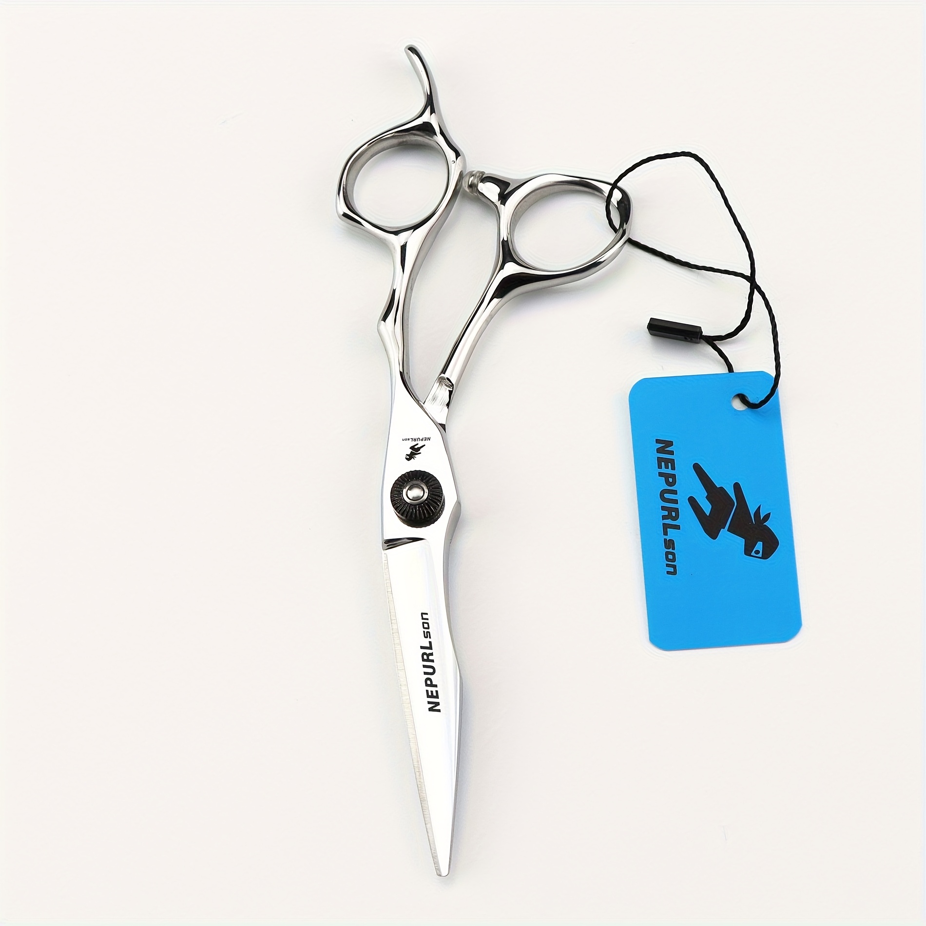 Professional Right-Handed 6.0 Black High Screw Hair Scissors