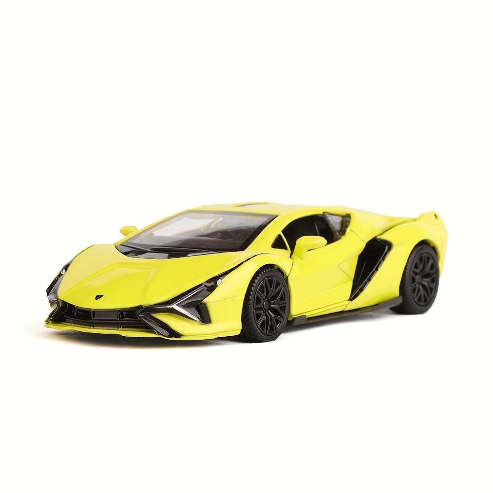 Image of Rmz Simulation 1:36 Lightning Alloy Sports Car Model, Toy Car Ornament, Rebound Car Model, Boys' Toy, Birthday Gift