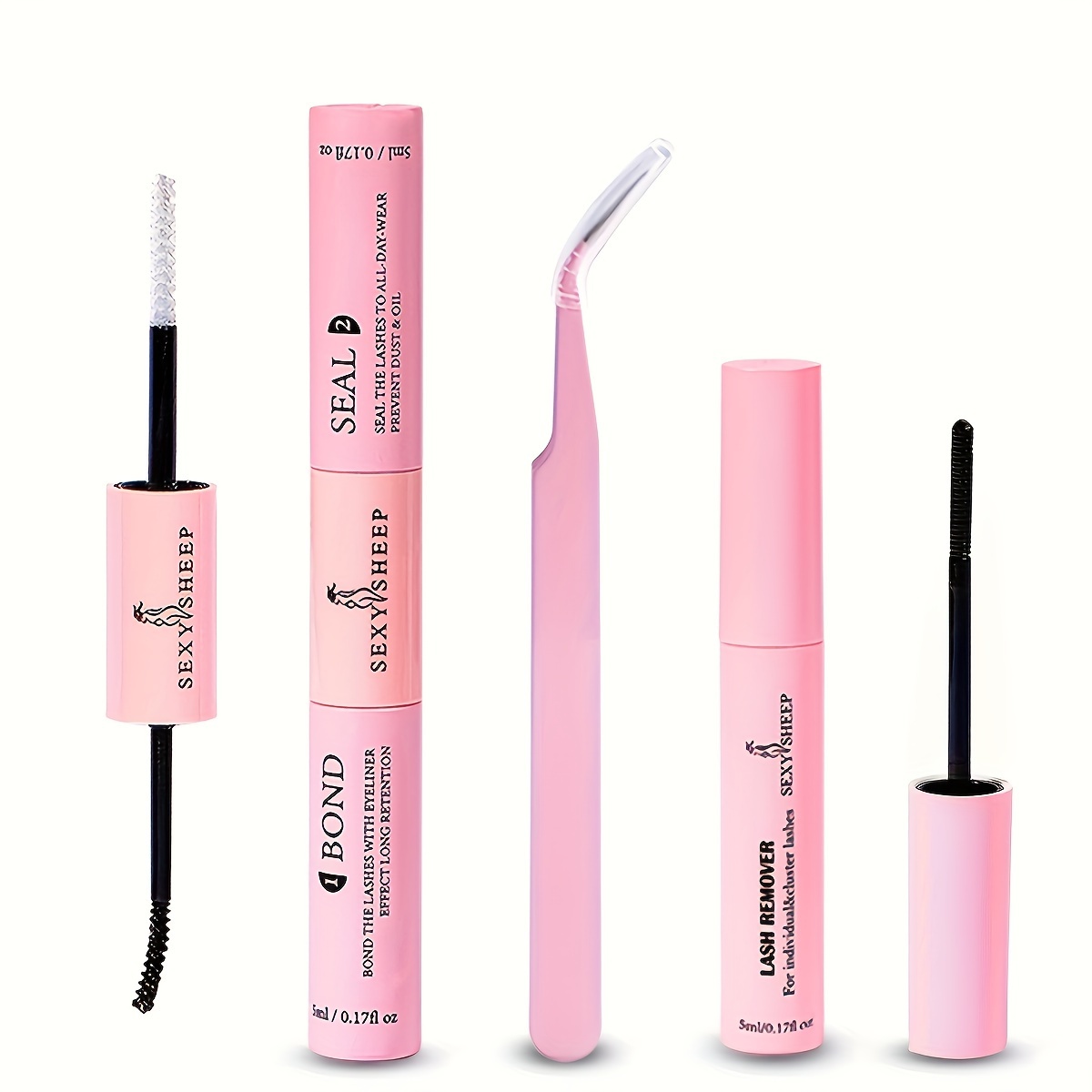 Image of Lash And Seal 10ml Lash Glue And Seal Super Strong Holding Lash Glue Remover 5ml Kit Long Lasting 48-72 Hours Waterproof Glue Makeup Tool