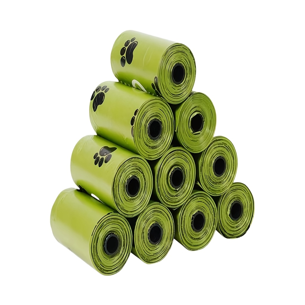 E-shop 150 Stück (10 Rollen à 15 Stück/Rolle) Ultra-Dicke Hundekotbeutel, 150 Stück (10 Rollen) Tragbare und Auslaufsichere Tierabfallbeutel, Geeignet