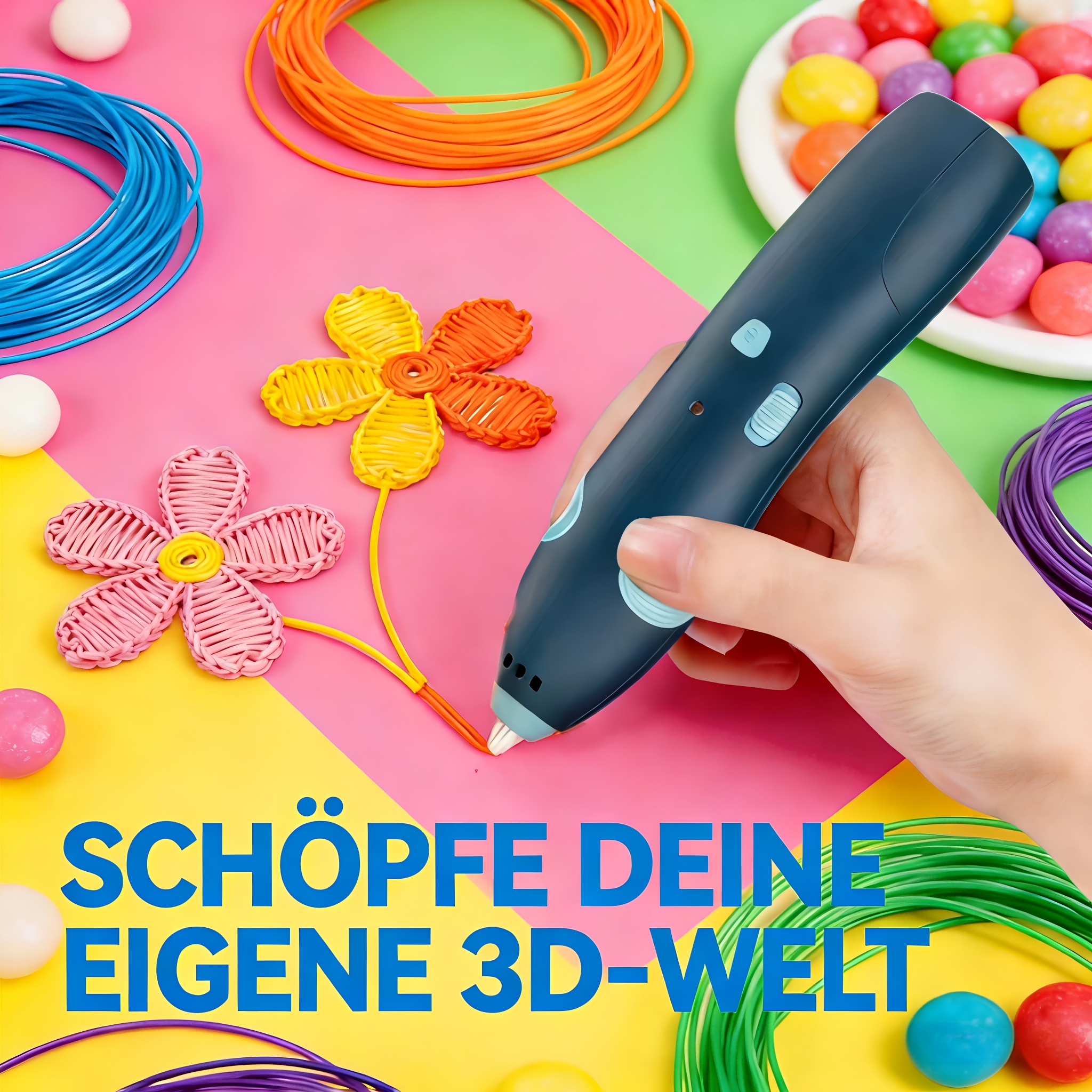 3d Printing Pen, Low Temperature 3d Pen With Pcl Filament, Creative Gift For Everbody, Crafts