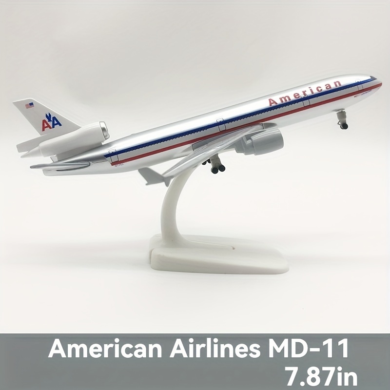 

1pc Us Aircraft Model, American , 7.87in Alloy Aircraft Model With Gear, Home Decoration Ornament, Suitable For Collection And Gift, Home Decoration, Party Decoration, Birthday Gift