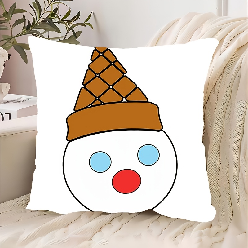 

Mr. New Snowman 18x18 - For , Sofa, & Car Decor ( Not Included)