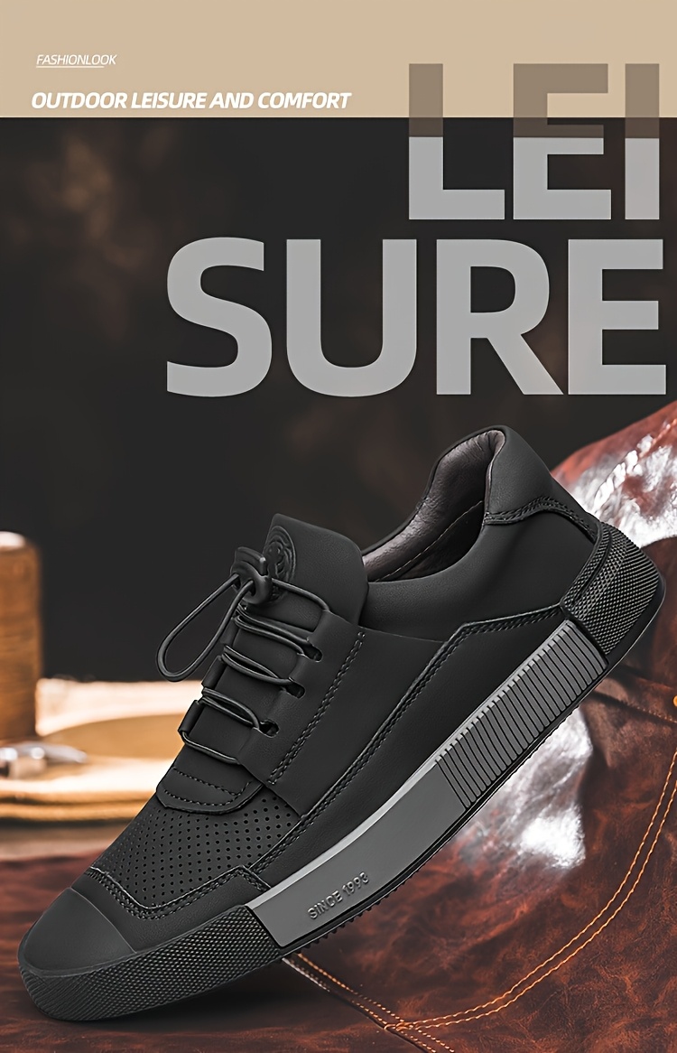 CLOHOO Brand Men'S Shoes with Rubber Soles, Stylish Sports Casual Shoes, Street-Style Skate Shoes, Popular New Breathable Soft-Soled Comfortable Men'S Shoes, Youth British Style Men'S Footwear