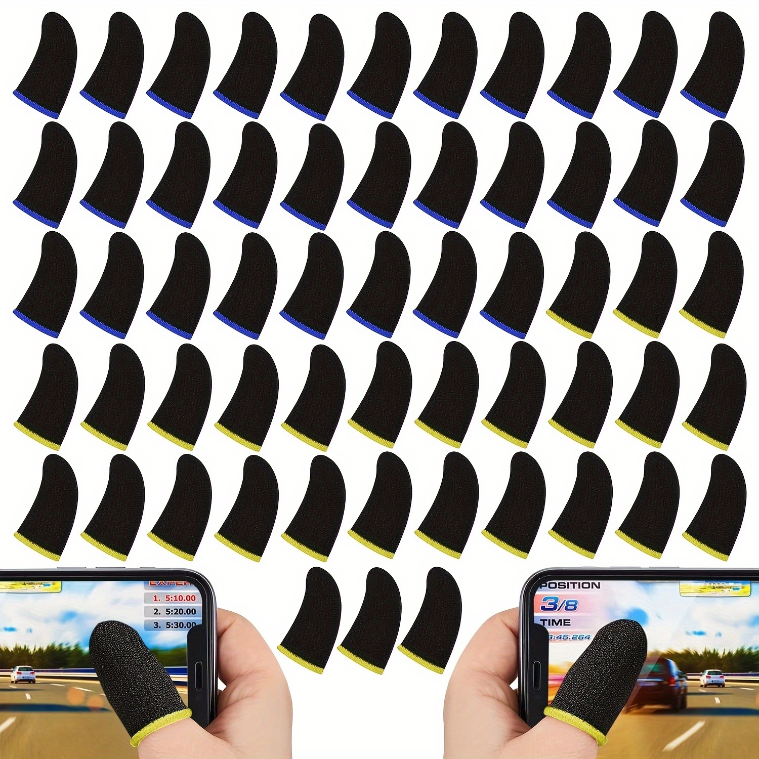 

60pcs Fingertip Protection, Suitable For Mobile Gaming Finger Any Gaming Device