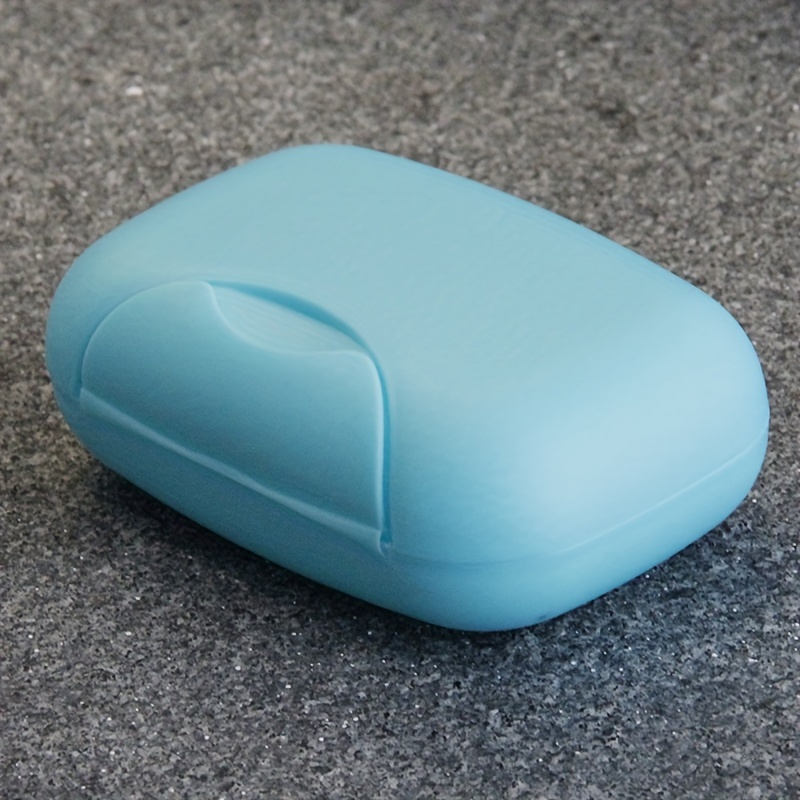 Image of Leak-proof Travel Soap Dish With Lid - Waterproof, Portable Plastic Soap Holder For Bathroom &