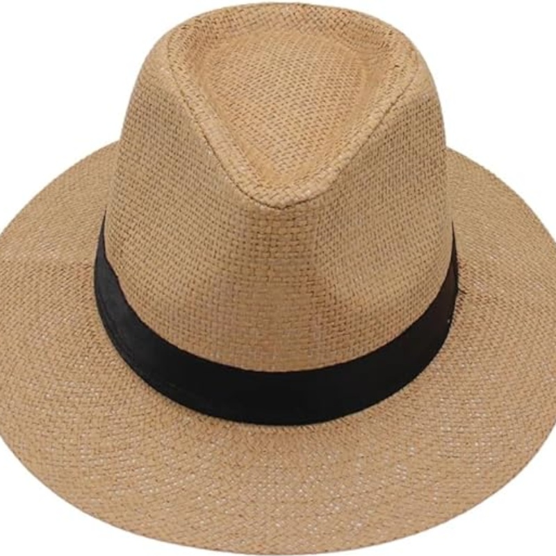 Men Top Hat Decorative Webbing Panama Hat Jazz Cap Fashion Festival Party  Bowler Hat Gift for Women