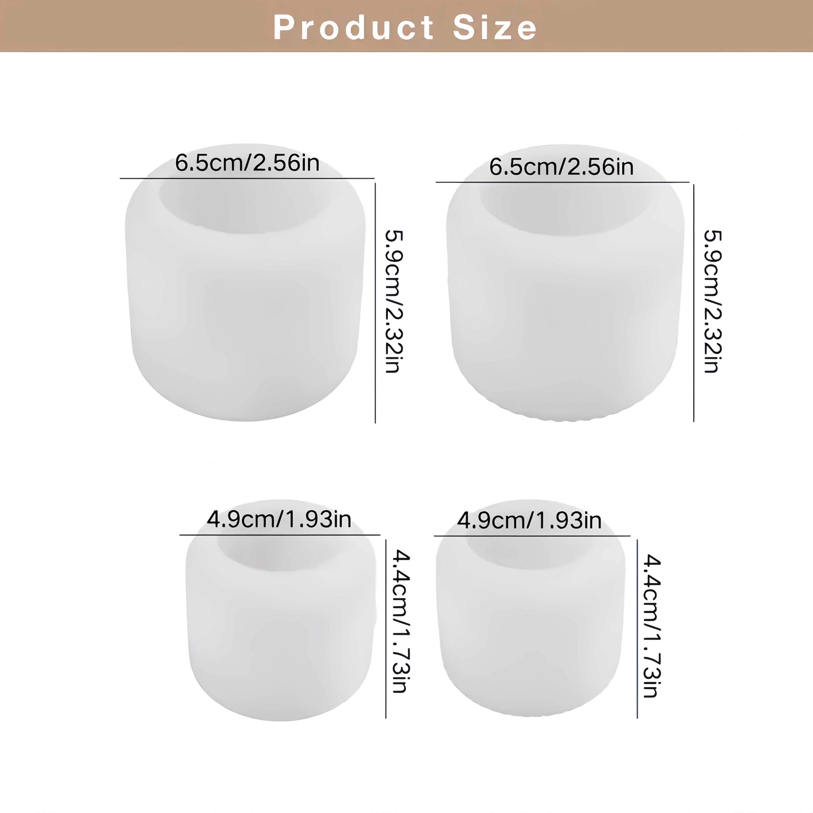 4pcs Silicone Candlestick Mold Set, Resin Plaster Candlestick, Striped Design, , Suitable For Home Decoration, Atmosphere, Holiday Gifts