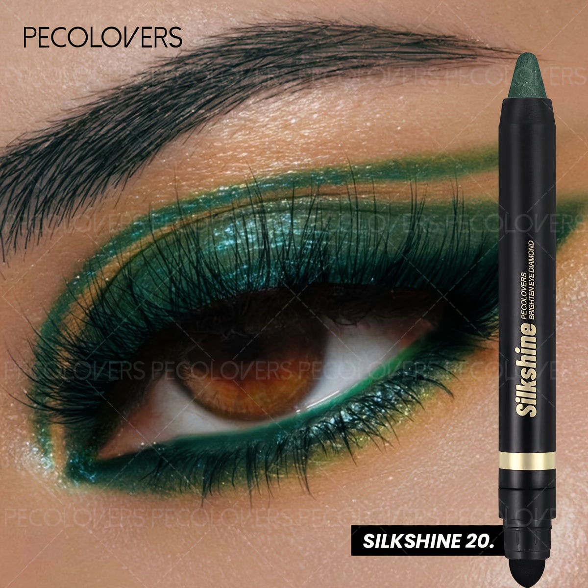 1pc Glitter Eyeshadow Stick - Double-ended Pearlescent & Matte Creamy High-pigmentation Long-lasting Blending Eyeshadow Palette For Makeup Looks, Eyeshadow For Looks, New Year Gift