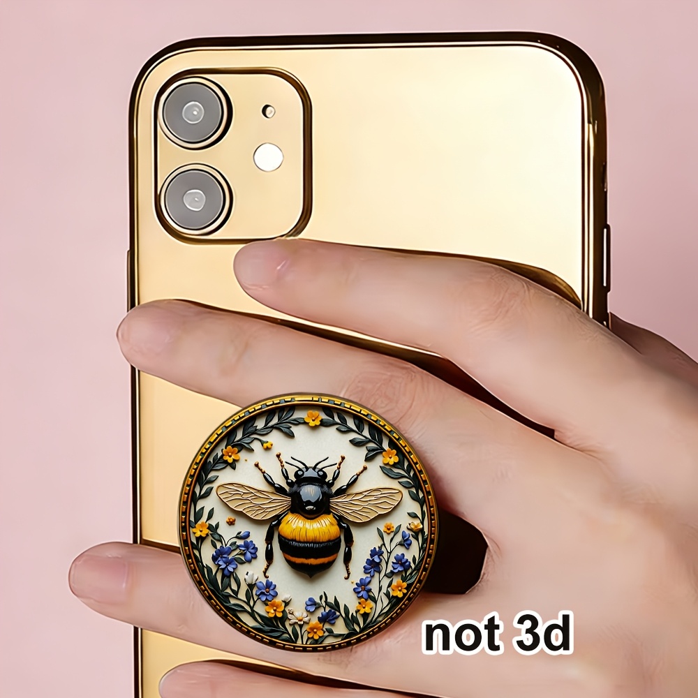 TEMU 2d Bee Dance Phone Stand, Suitable For Smartphones, Foldable And