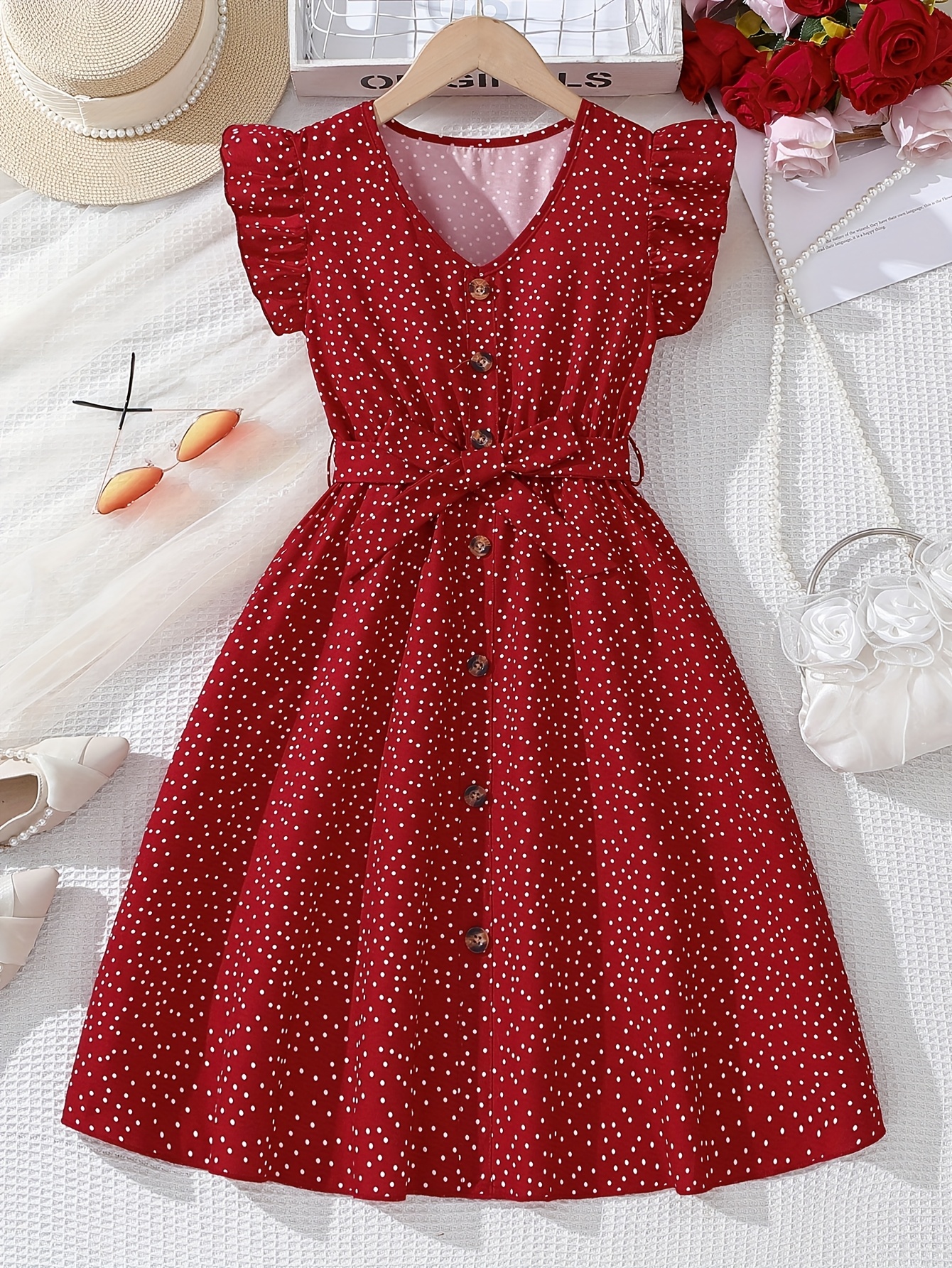 red dress girl sold on Temu United States