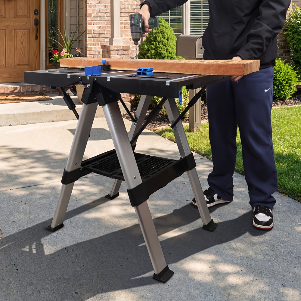 heavy duty folding workbench sold on Temu United States