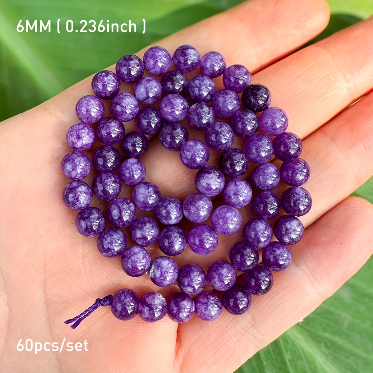 TEMU 6/8/10mm Stone Jewelry Making Diy Bracelet Necklace Accessories