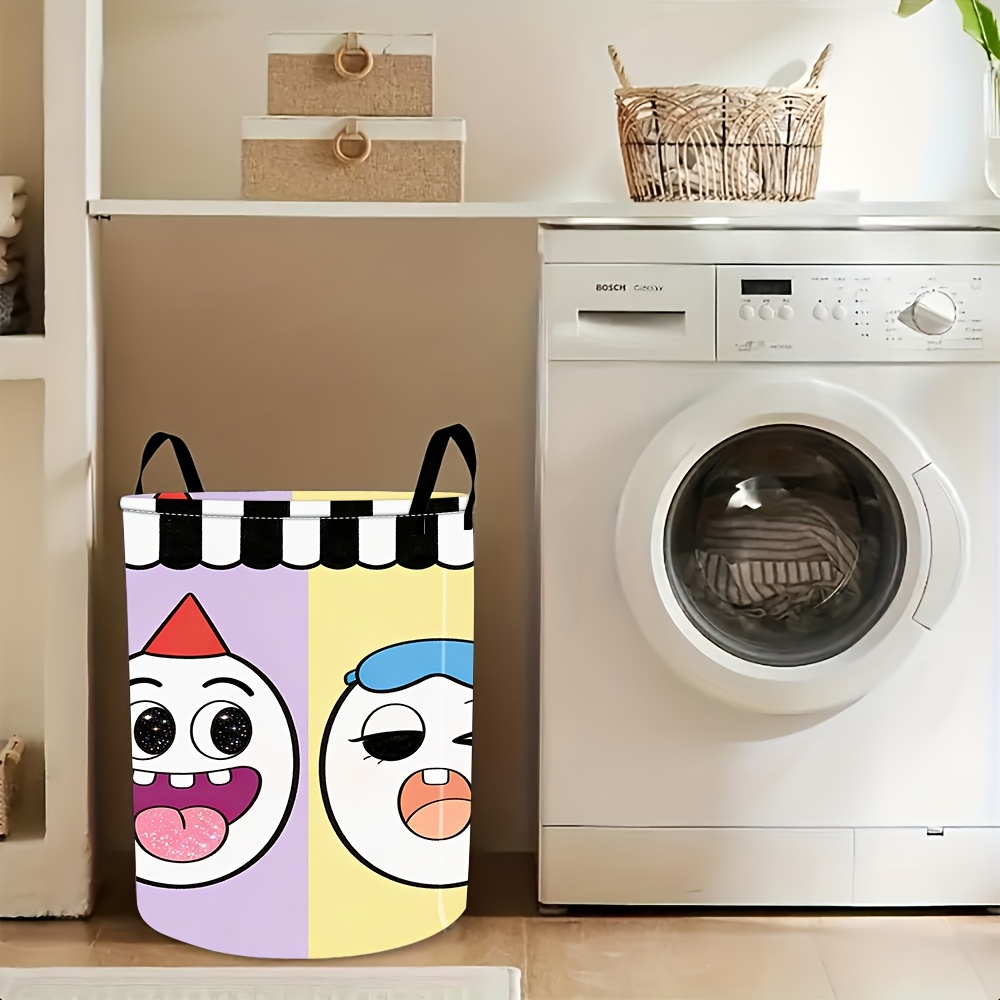 cesto portaoggetti con stampa divertente e   a     cartone   a colori,   per organizzare abbigliamento   e articoli   per la casa, cesti per  .