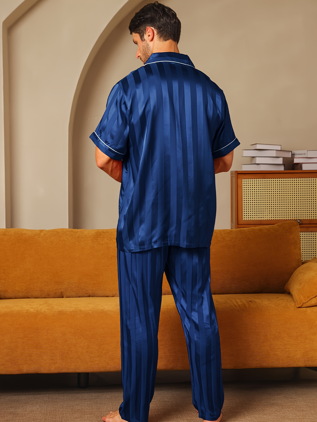 Pijamas Para Hombre Cortas Conjunto Pijama Talla Hombre Estampado