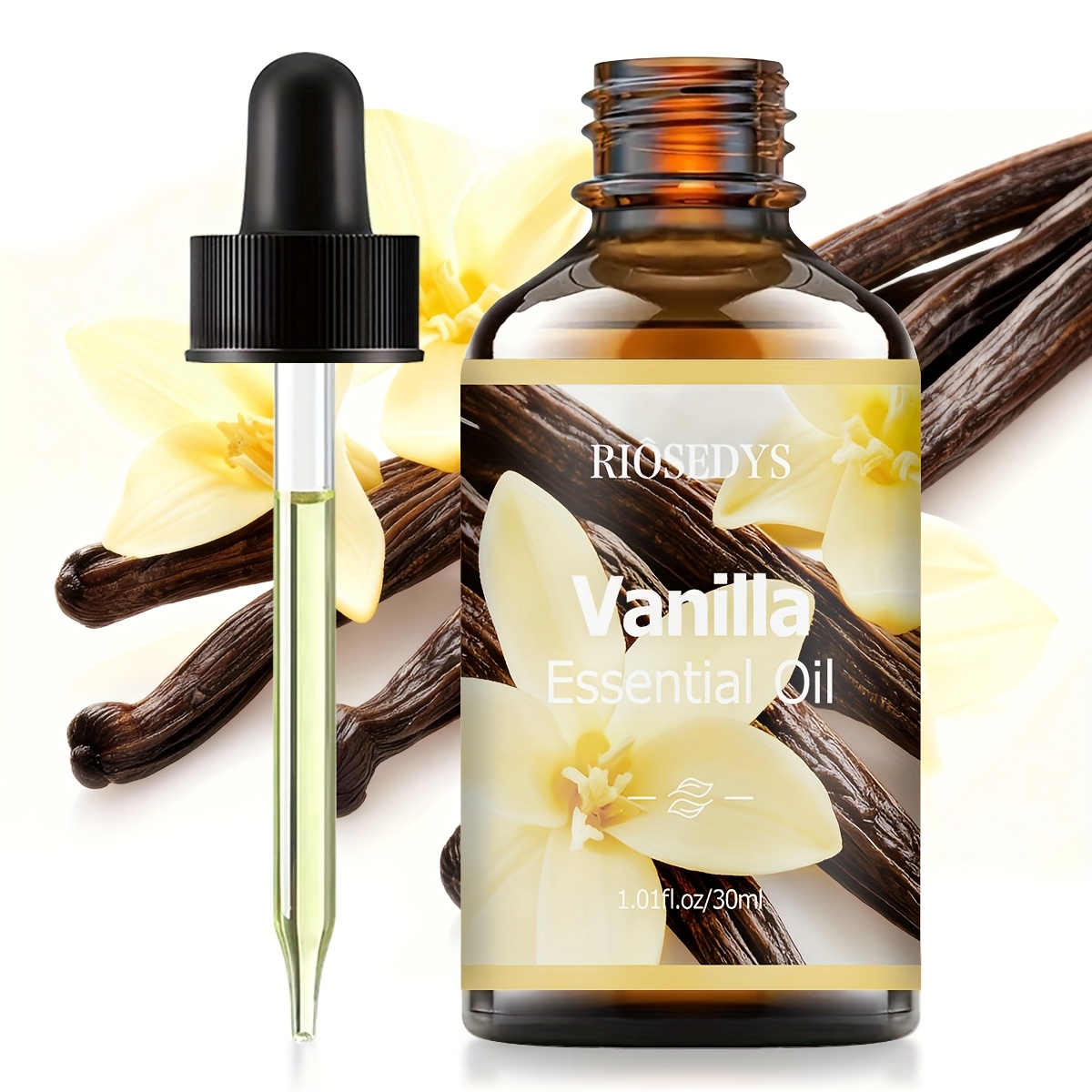 Vanilla Essential Oil With Scent, Perfect For Diffusers And Humidifiers. It Can Be Utilized In Candles, Crystals, Air Fresheners, And Household Products, Making It An Gift Option
