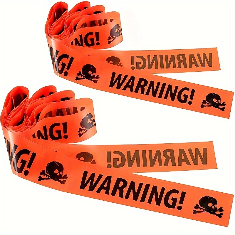 

2pcs, 33ft Caution Tape, Caution Tapes With Pirate Imprint For Party Outdoor Decoration, Decoration