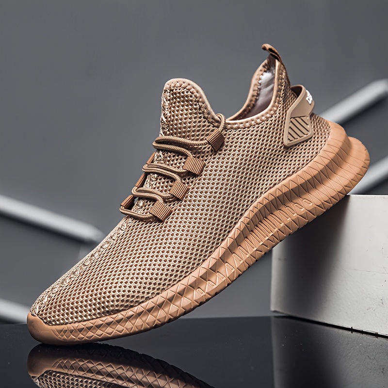 TEMU Men's Lightweight Breathable Low-top Casual Sneakers, For Hiking & Daily Wear, Lightweight Mesh Fashion Men Shoes, Round Toe Design, Perfect For