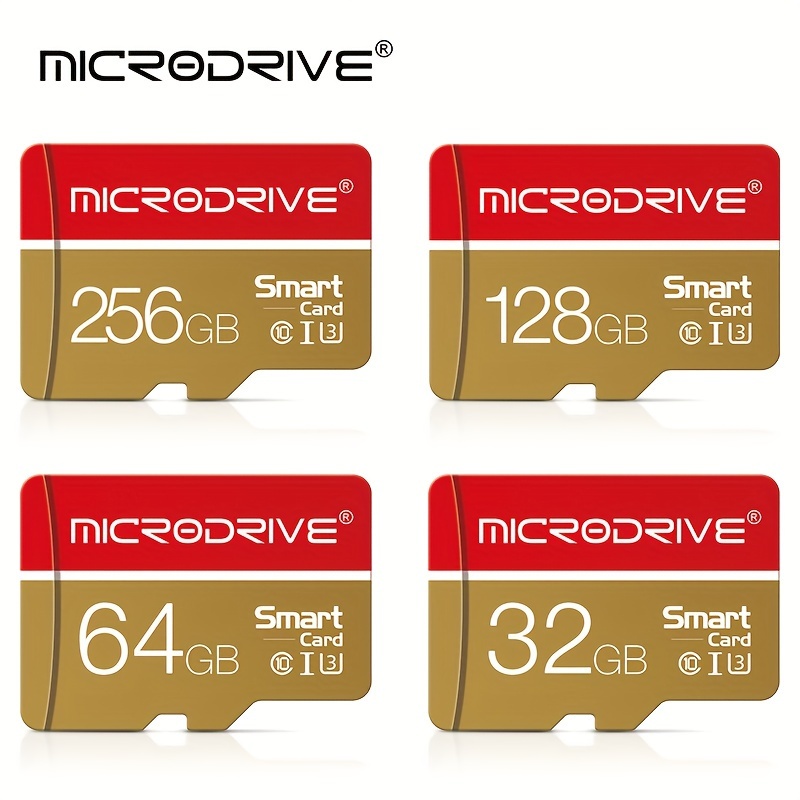 

MICRODRIVE Carte Mini SD haute vitesse, Classe 10 U3, Carte TF, 4 Go/8 Go/16 Go/32 Go/64 Go/128 Go, pour 4K , PSP, Jeu, , Voiture, PC, Téléphone portable, Haut-parleur d'écouteurs