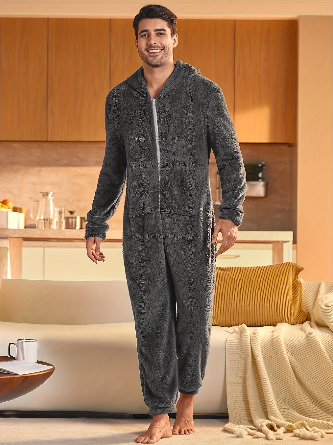 capucha forro polar hombre ropa franela Temu Spain