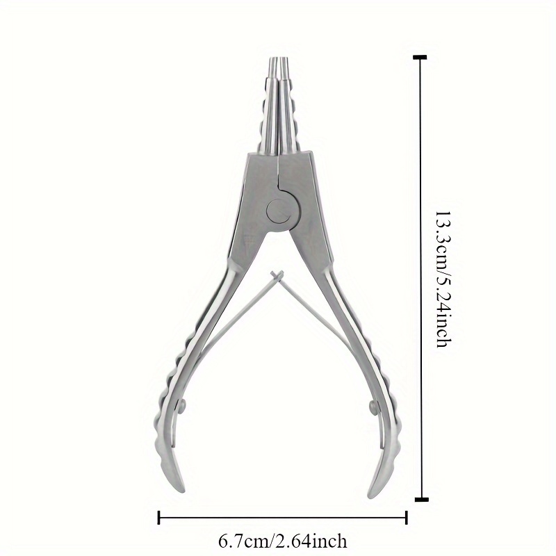 Ring Opening Pliers, Steel Piercing Kits Ear Nose Lip Navel Tongue Septum Forcep Clamp Pliers Tool, Precision Circlip Pliers Retaining Clip Pliers Solid Spring Removal Tool