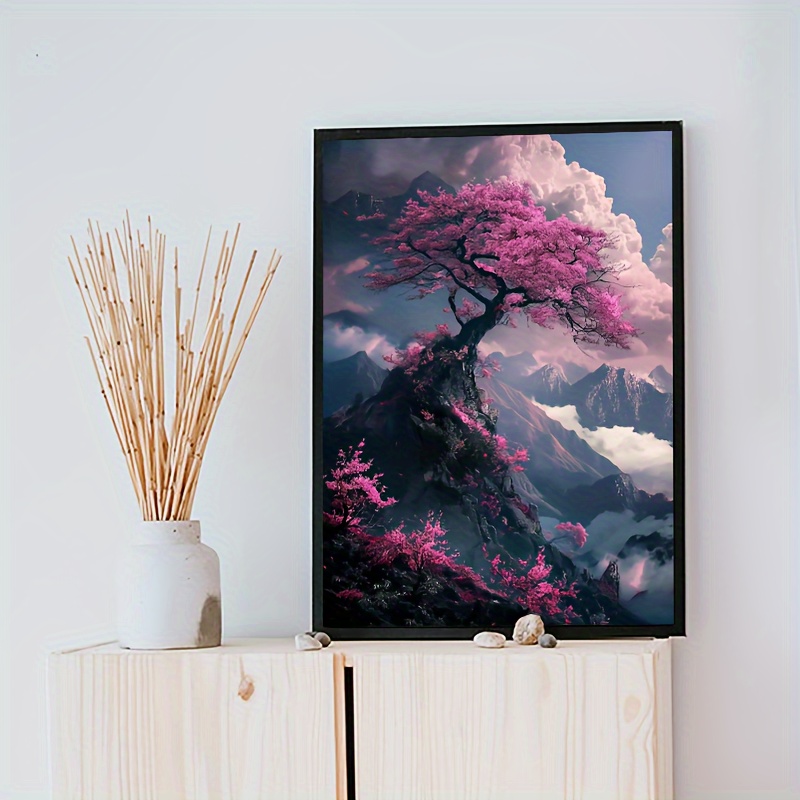 キャンバス プリントアート 満月と桜 インテリア 絵画 キャンバス プリントアート 満月と桜 インテリア 絵画