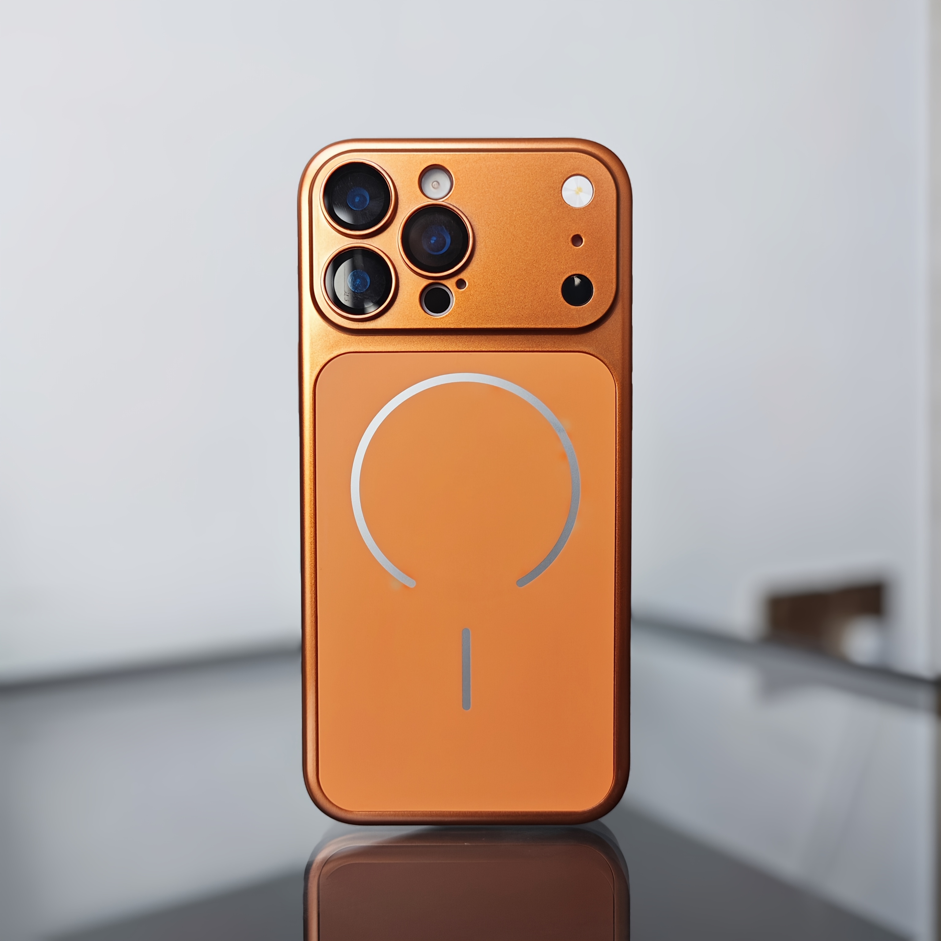 TEMU Phone Case: Matte Metallic Color Magnetic Phone Case For Iphone 18 17 16 15 14 13 Pro Max, With Lens Protector, Wireless Charging Protective
