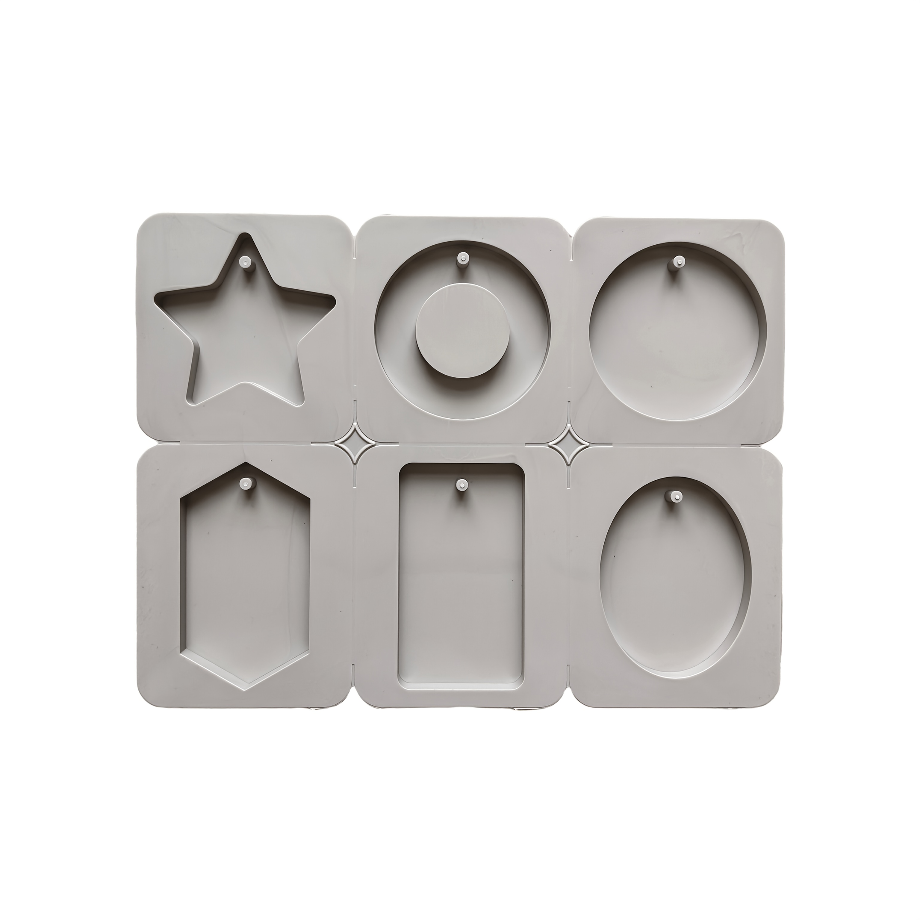 TEMU 1pc Creative 6 Styles Of Shaped Scented Diffuser Tag Silicone Mold Gypsum, Dropping Jewelry Pendant Detachable Soap Making Scented Wax Tablet