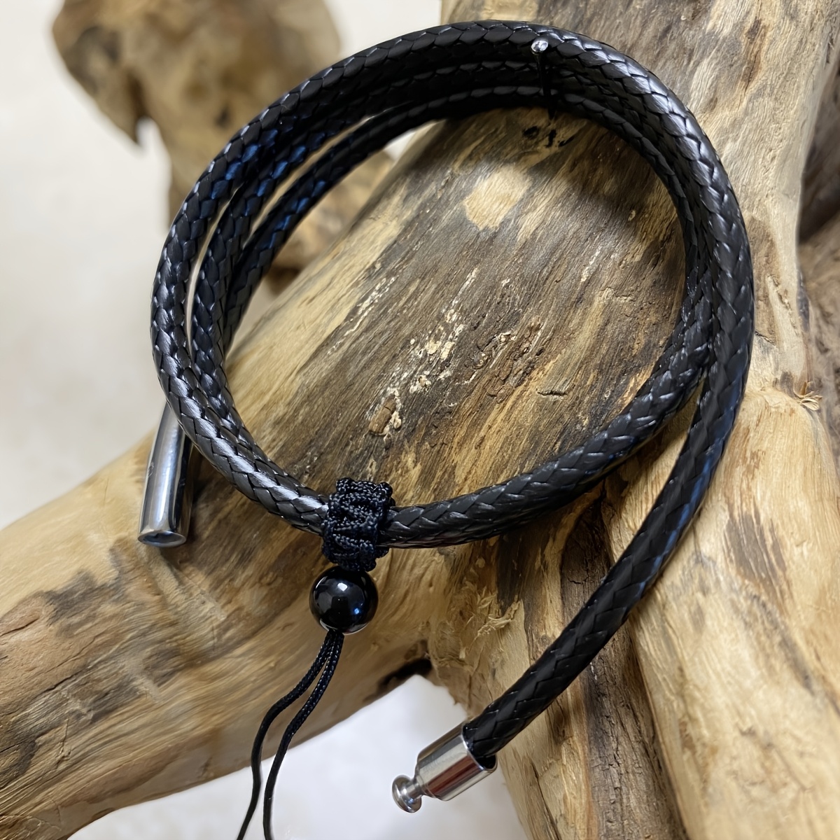 4mm Premium Unisex Handmade Waxed Cord Necklace with Rope Tag, Everyday  Necklace, Gift for Him/Her, Rope Tag Detail, Elegant Design Durable