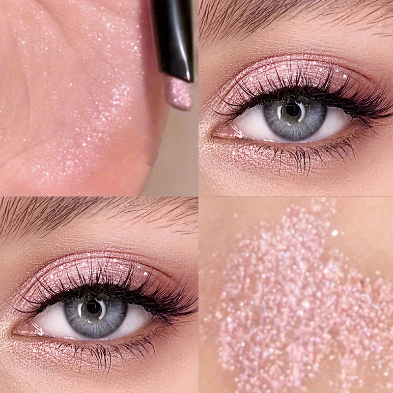 6 färgad glittrande ögonskuggspallete med gyllene och - Temu Sweden