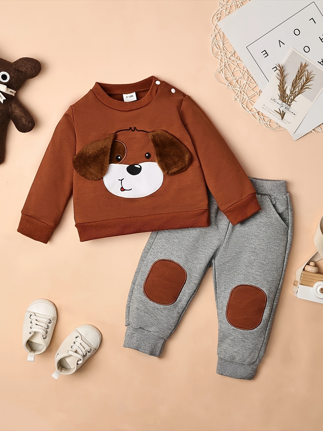 Toddler Baby Boy Outfit Fall Winter Boy Clothes Long Sleeve Cute Cartoon  Sweatsweatshirts Pants Outfits Months-4T