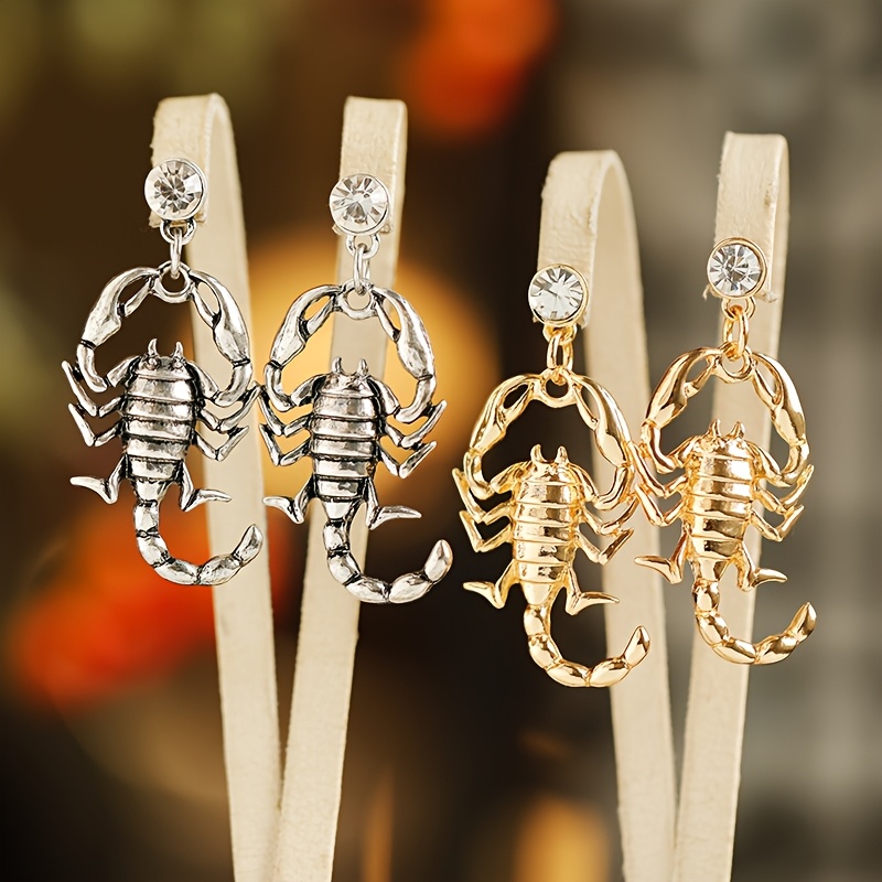Exaggerated Scorpion Earrings for Women, Gothic Style