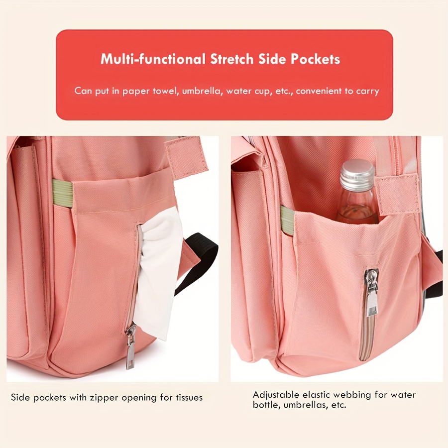 Mochila Bolso de Pañales Multifunción para Maternidad, Bolso de Pañales de Gran Capacidad para Niñas y Niños, Ideal para Viajes