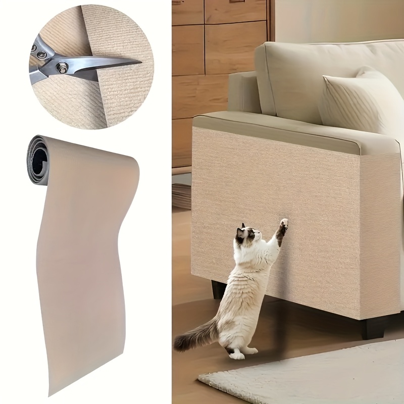 E-shop Selbstklebende Kratzmatte für Katzen – Vielseitige langlebige Kratzbrett, interaktive Klettermatte für Haustiere, langlebige DIY-Heimdekoration,