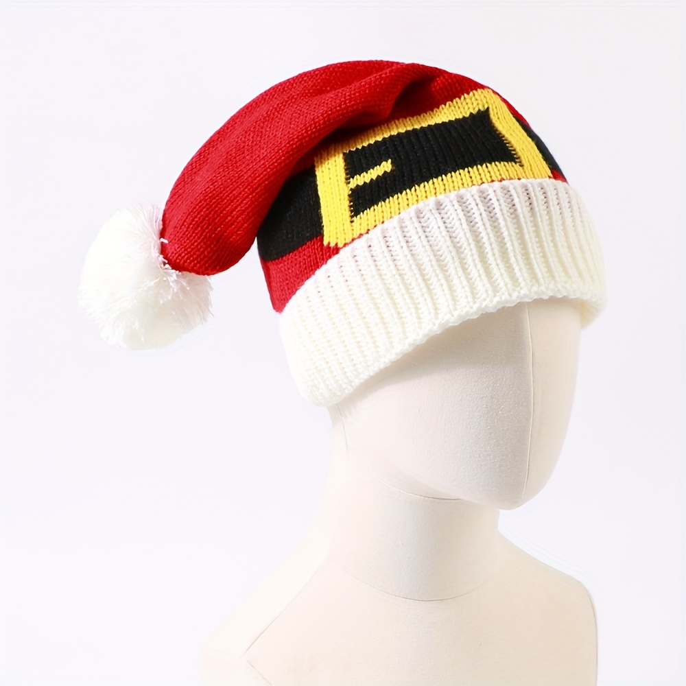 

1pc Unisex Knitted Hat, Christmas Pattern, , Streetwear Cycling , , Non-washable, , , No