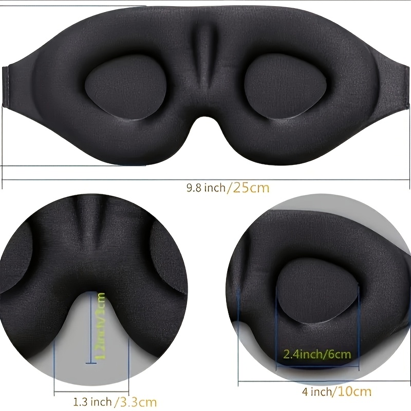 3d contour cup sleep mask for men and women adult sleep mask light blocking   night mask suitable for travel meditation     dye free suitable for all light beige types fathers day mothers day gift Product details 3
