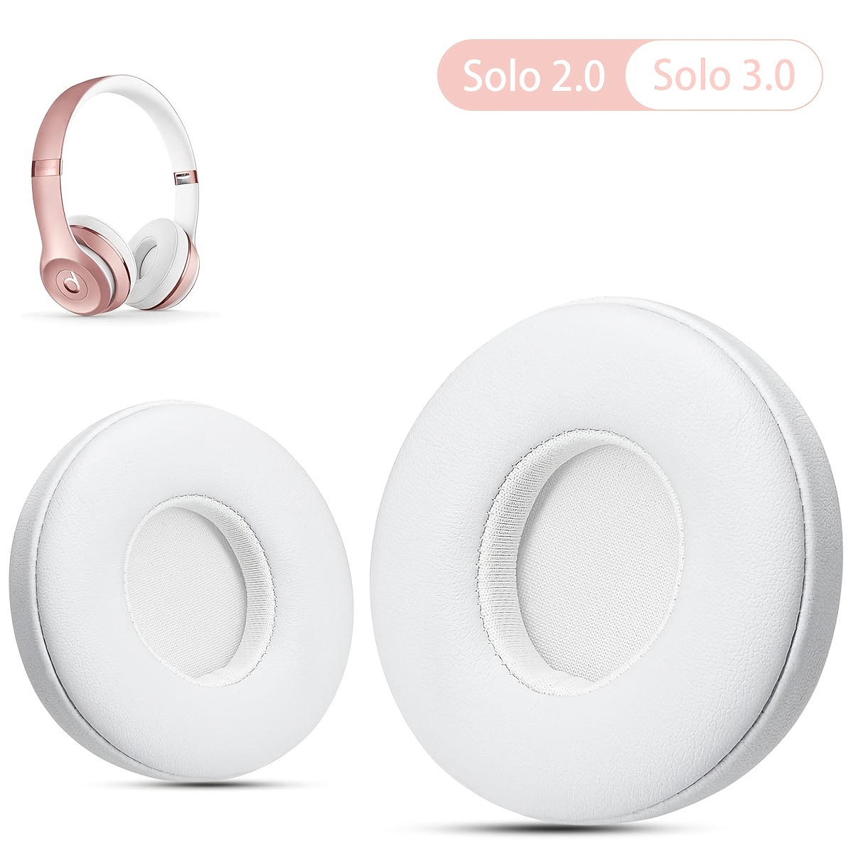 TEMU Ear Pads For 2.0/3.0 Wireless Headphones, Comfortable High-quality Protein Foam Ear Pads,