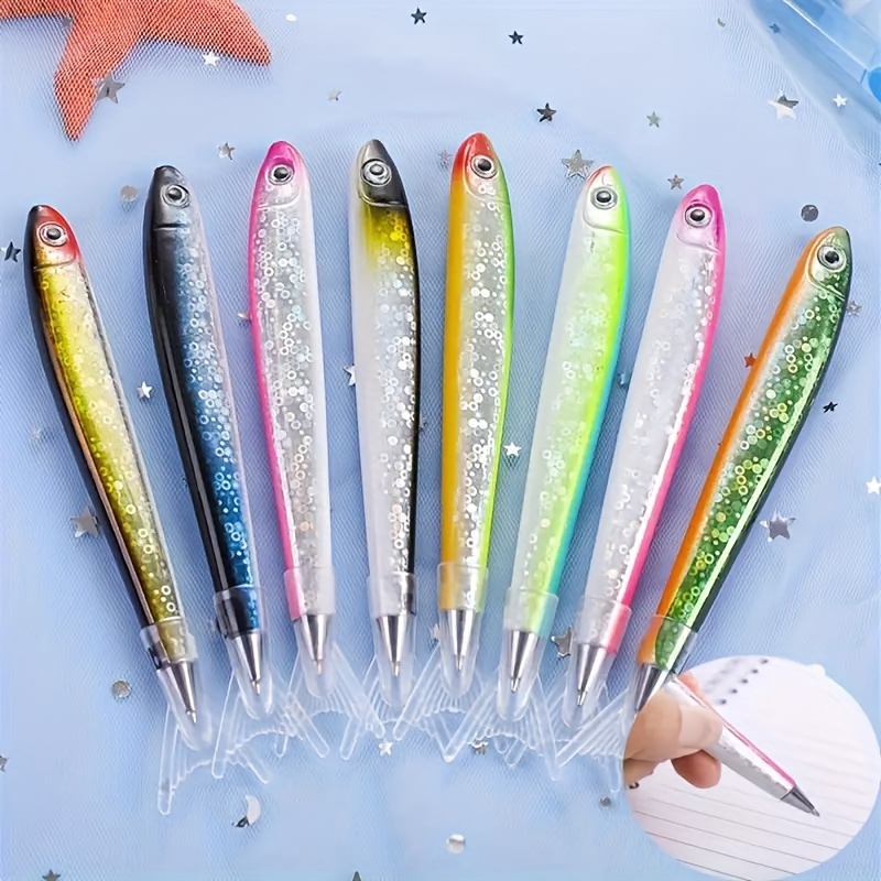 

Fish-shaped Ballpoint Pens With Click-off Cap, Medium Point, Plastic Body, Rectangle Shape, For Ages 14+ - Pack Of 1.