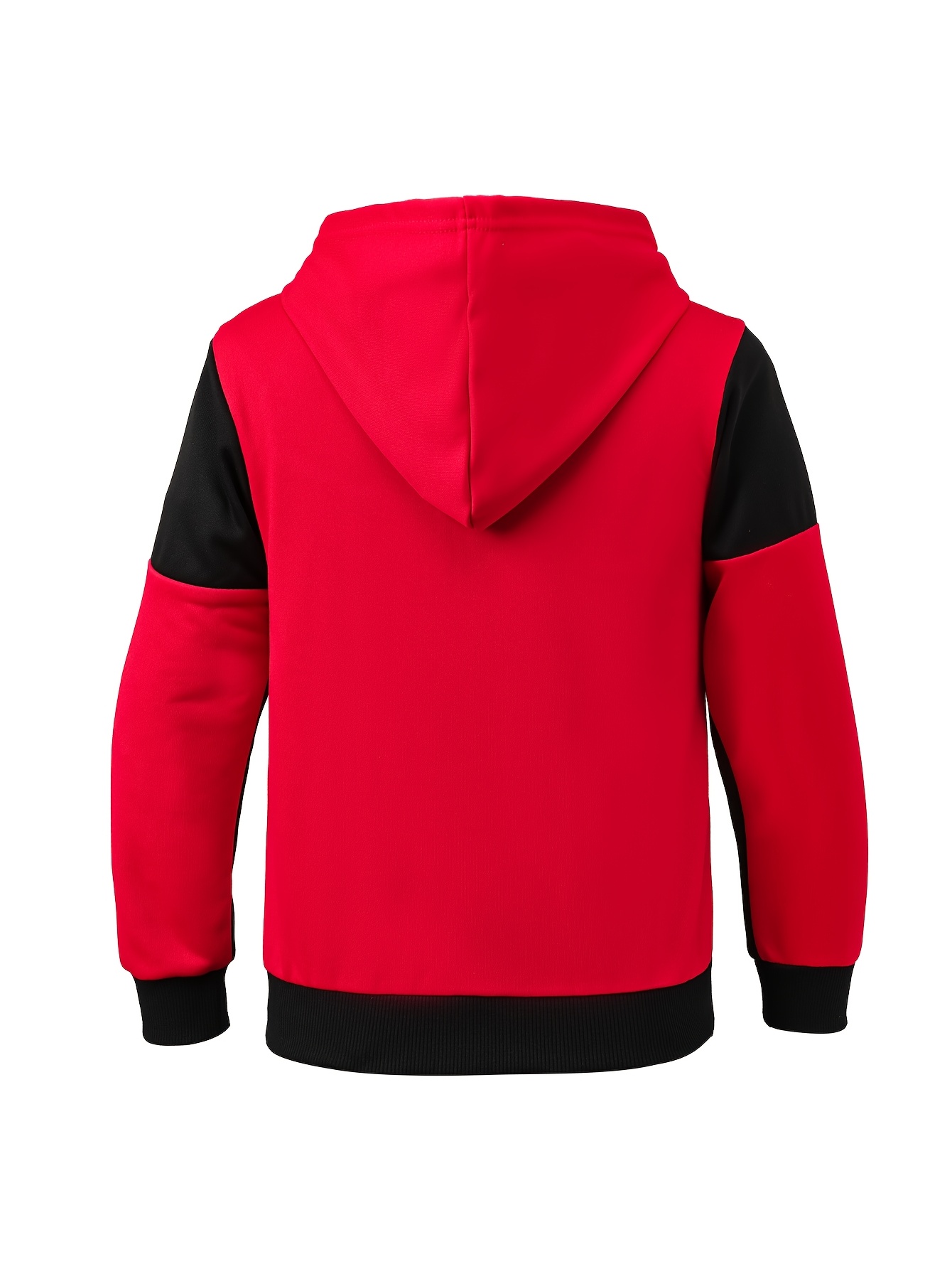 boys' casual polyester sweat suit set long sleeve zip hoodie