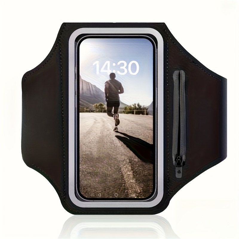 1pc Running Phone Holder With Earphone Case, Running Armband, Suitable For Phone, Universal Mobile Arm Band With Key Pocket And Card Slot
