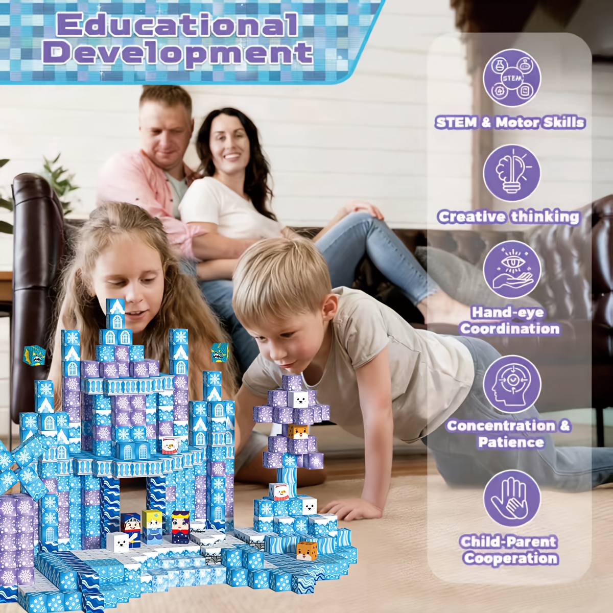 Fun Magnetic Building Blocks for Spatial Construction