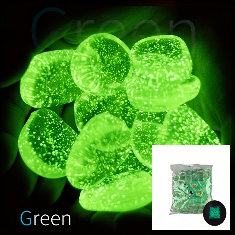 TEMU New 70pcs Luminous Star Point Stones, Each With A Diameter Of 0.866 Inches, Weighing 0.37 , Used For Garden, Yard, Path, Lawn Yard, Aquarium,