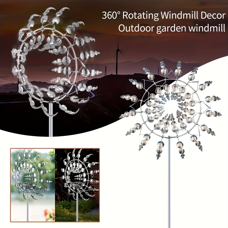 Sublimations-Windspinner Aus Aluminium – 4-teiliges Set Für Garten, Balkon Oder Als Deko Innen