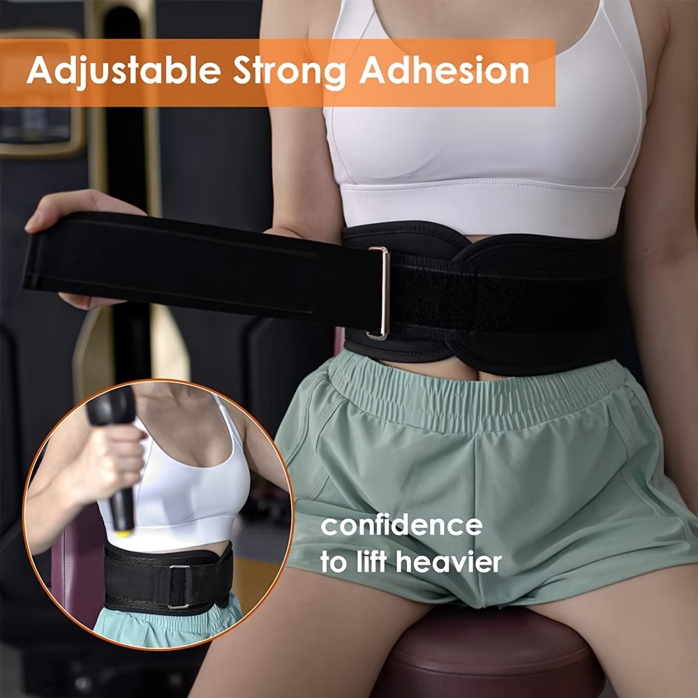 1pc Adjustable Weightlifting Belt for Gym, Providing Back Support for Squats, Dumbbells, Barbells, And Deadlifts During Fitness Training.