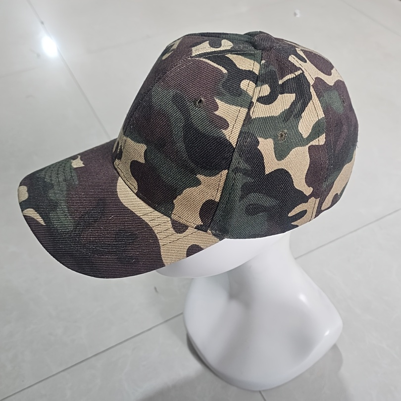 Image of Men's Outdoor Casual Sports Baseball Cap, Camouflage Hat, Outdoor Hat, Couple's Snapback Cap For Women